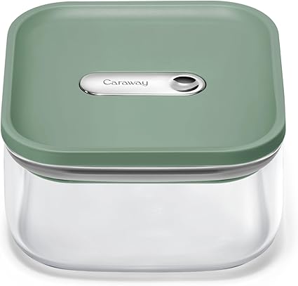 Caraway 1qt Glass Airtight Food Storage Container with Lid –