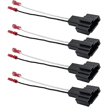 Speaker Wiring Harness Adapter Compatible with Audi A4 A5 A6 Q5 Q7 Seat Exeo MK3 Car Door Speaker Wire Harness Connector Replacement Cable 4PCS