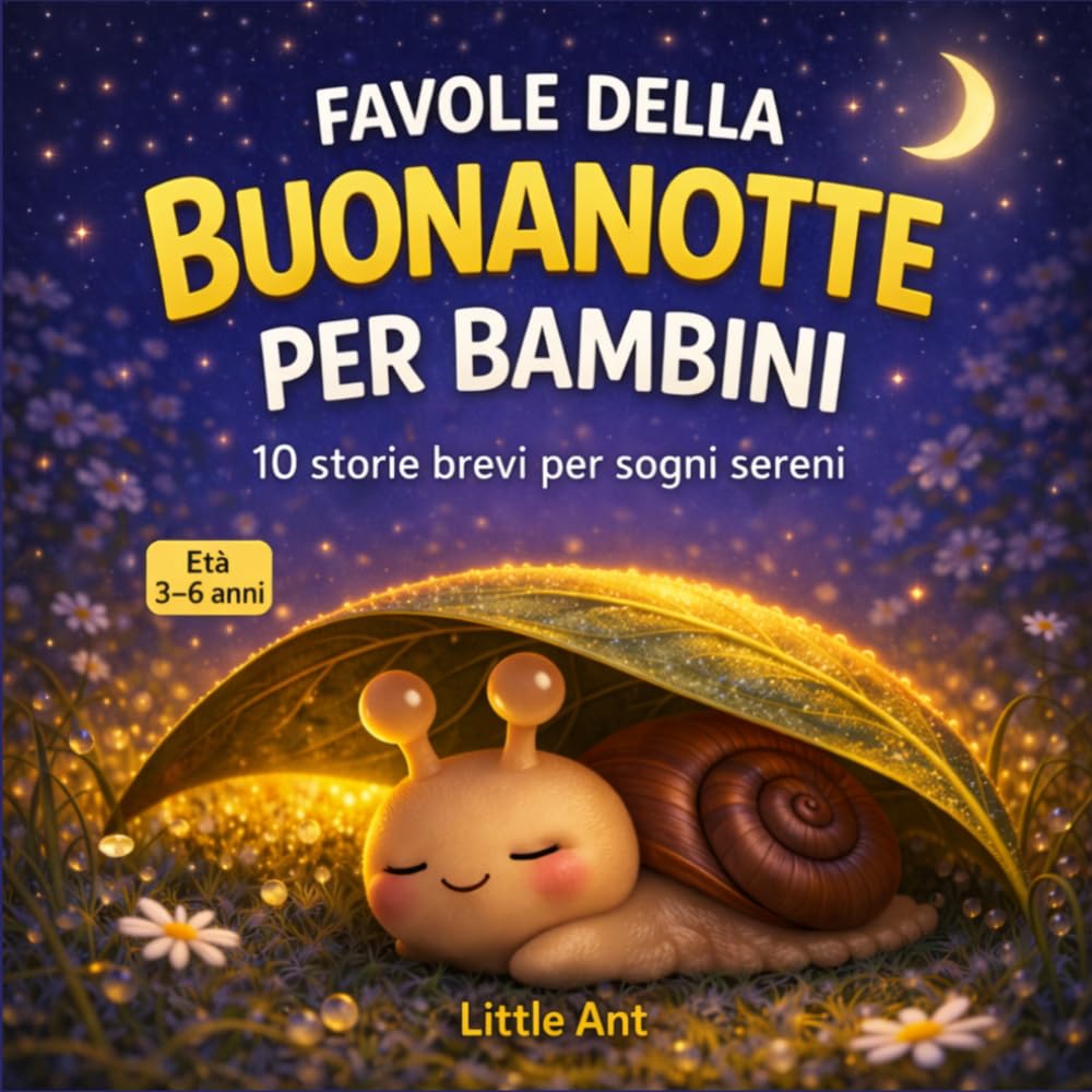 Favole della Buonanotte per Bambini: 10 Storie Brevi per Sogni Sereni