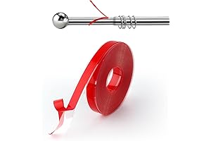 Clear and Silent Drapery Ring Glide Tape (26ft)