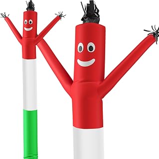 LookOurWay Air Dancers Inflatable Tube Man Attachment - 20 Feet Tall Wacky Waving Inflatable Dancing Tube Guy for Business Promotion - Blower Not Included - Red/White/Green