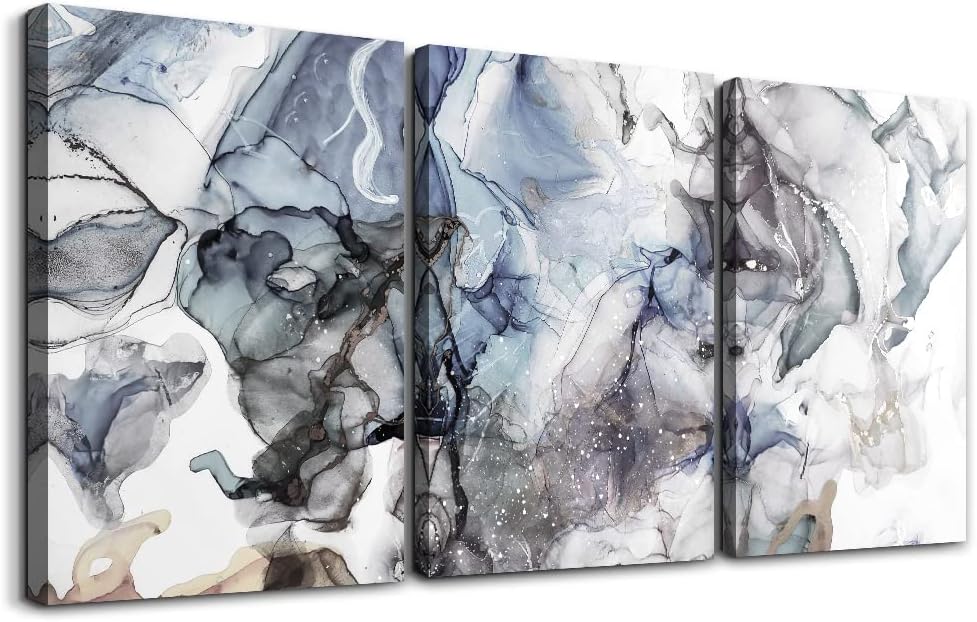 Canvas Wall Art For Living Room Abstract Wall Decor For Bedroom Modern Office Wall Decorations Ink Paintings Fashion Abstract Wall Pictures Artwork Room Canvas Art Prints Kitchen Home Decor 3 Piece 16x24inches*3pcs Abstract Pictures