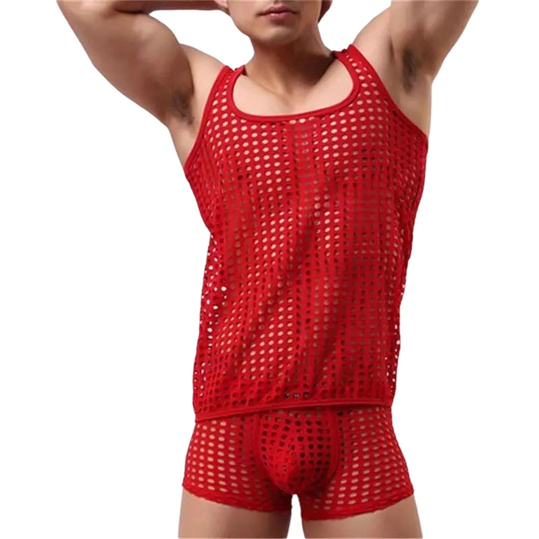 Camiseta sin mangas para hombre antisudor de malla transpirable ligera 7