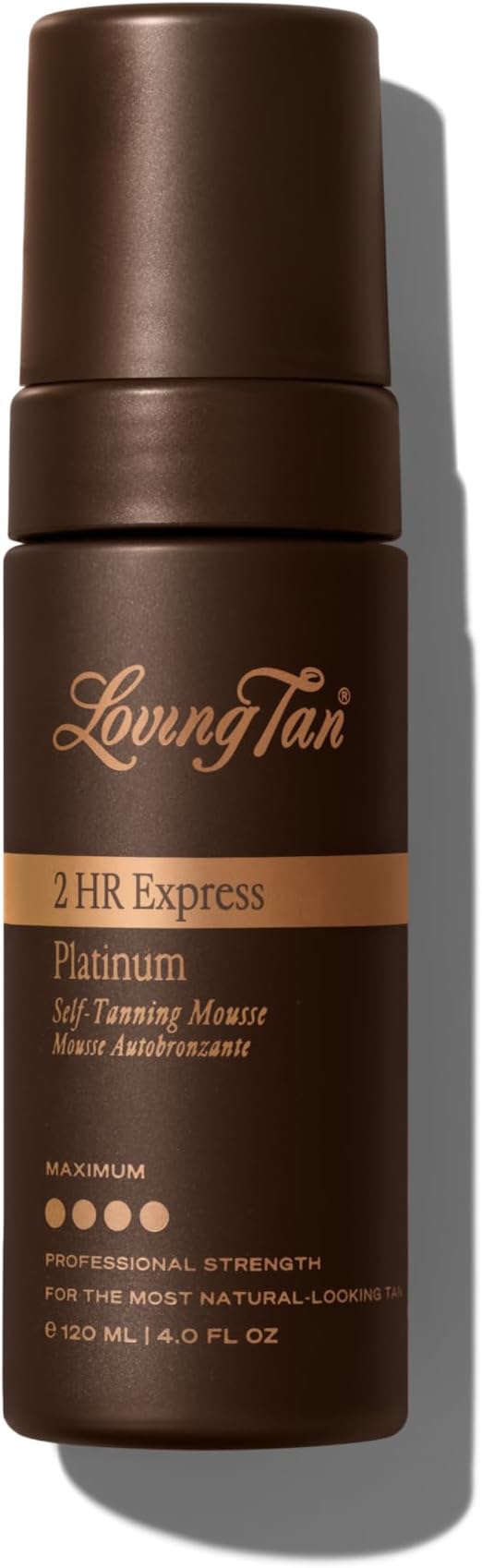 Loving Tan 2 HR Platinum Express Self Tanner Mousse (Max Dark) – 3.3 fl oz