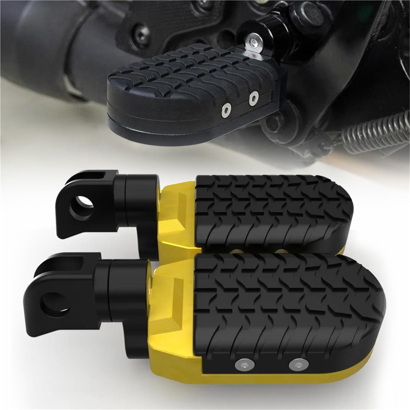 Repose-Pieds Moto Réglables pour Kawasaki pour Soulager les Douleurs de Genoux