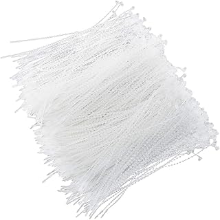 Batino 1000PCS Adjustable Security Beaded Loop Tie Plastic Hand Wear Tag Rope Plastic Paper Prices Tag Fasteners