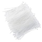 Batino 1000PCS Adjustable Security Beaded Loop Tie Plastic Hand Wear Tag Rope Plastic Paper Prices Tag Fasteners