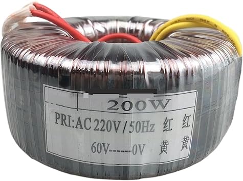 Toroidal Transformer 1Pc 200W 200VA Input 220V Output 48/50/60/70/80V Stepper Motor Driver Power Ring Transformer48V