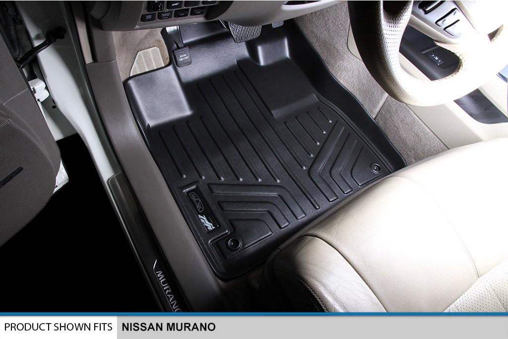 SMARTLINER Custom Fit Floor Mats 2 Row Liner Set for 2009-2014 Nissan Murano