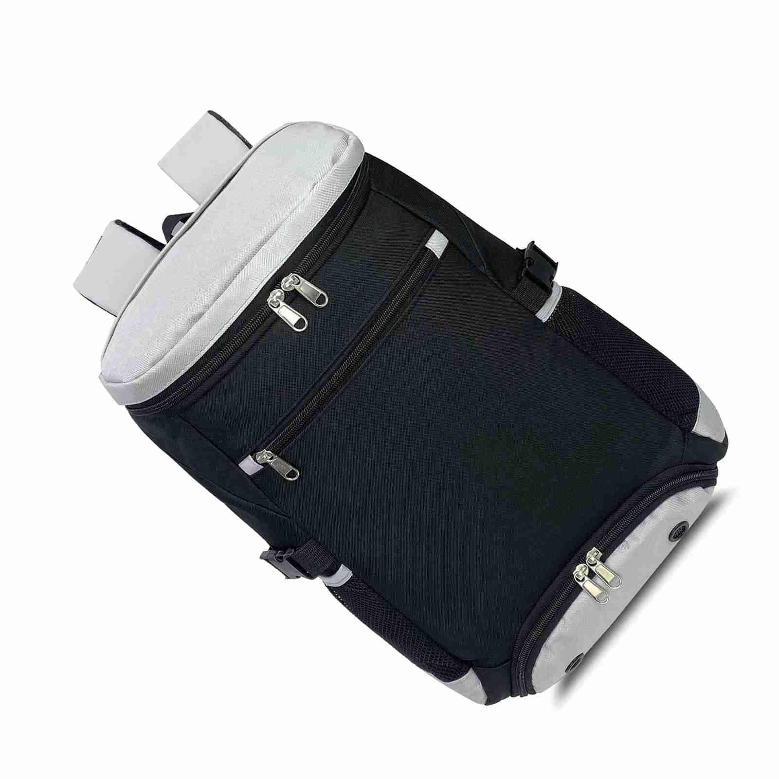 RiToEasysports Zaino da Tennis, Borsa in Tessuto Oxford Traspirante con Scomparto Separato per Scarpe per Appassionati di Sport con Racchetta, 18,9x10,2x7,5 Pollici/Rosso
