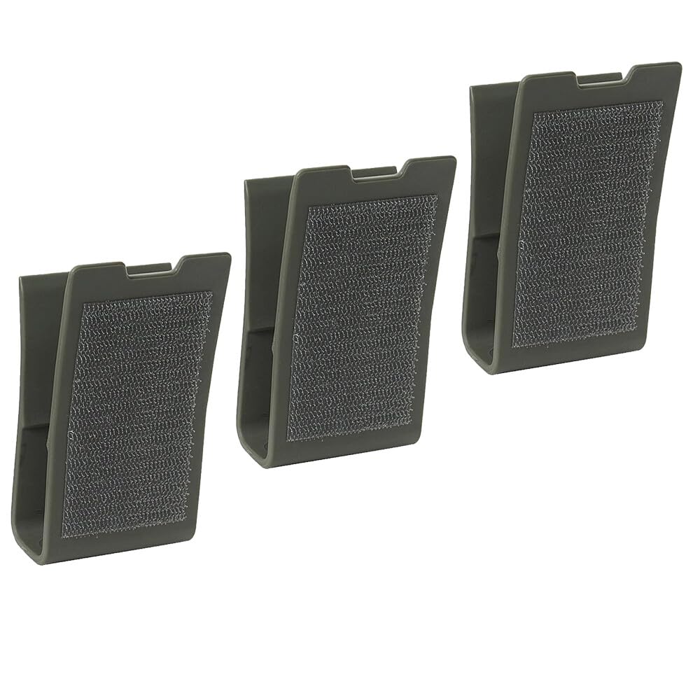 Magazine Pouch Holder Insert Clip, Compatible 5.45, 5.56/7.62 Magazines Holder Clips with Hook and Loop Fastener 3pcs