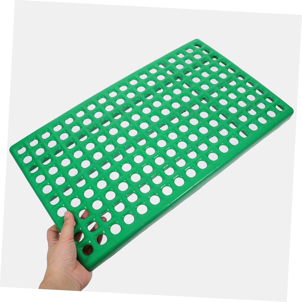 BESTonZON 2 Stück-Pack Kunststoff Unterlage mit Runden Lüftungslöchern für Kaninchenkäfige Atmungsaktive und Abflussfähige Bodenmatte zur Zucht von Kaninchen