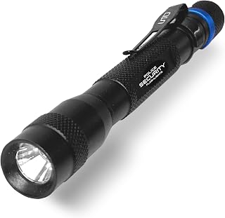 Police Security Inspector LED Pocket Flashlight – Bright 120 Lumen Mini Handheld Light with Belt Clip, Compact, Impact-Resilient, Portable Everyday Light for Home, Auto, Workshop, and Outdoors