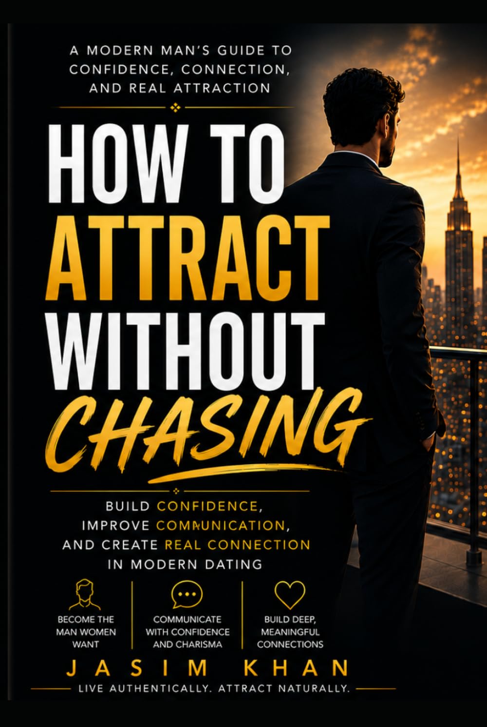 How to Attract Without Chasing: Build Confidence, Improve Communication, Master Attraction Psychology, and Create Real Connection in Modern Dating