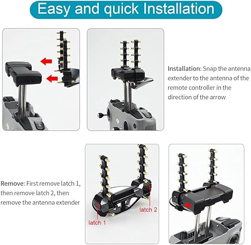 Miniatura 3 de Amplificador de rango de antena Amplificador de señal compatible con DJI Mavic Air 2 DJI Air 2S DJI Mavic Mini 2 Control remoto