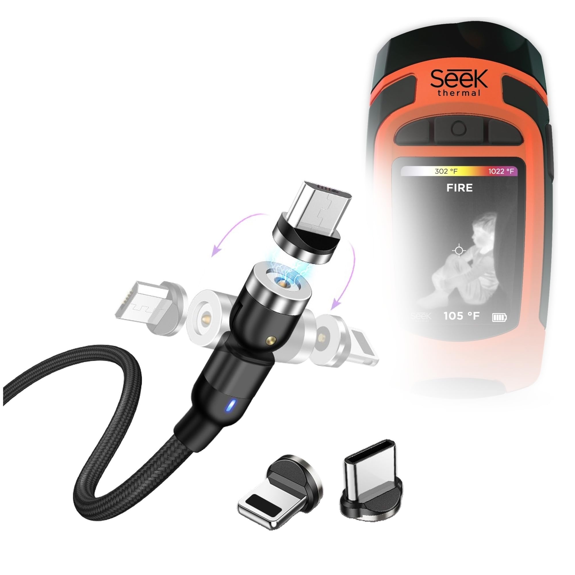 Amazon.com: BoxWave Cable Compatible with Seek Thermal Reveal