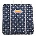 Ah Goo Baby The Plush Pad Portable Travel Changing Pad with Memory Foam, Blueberry Pattern