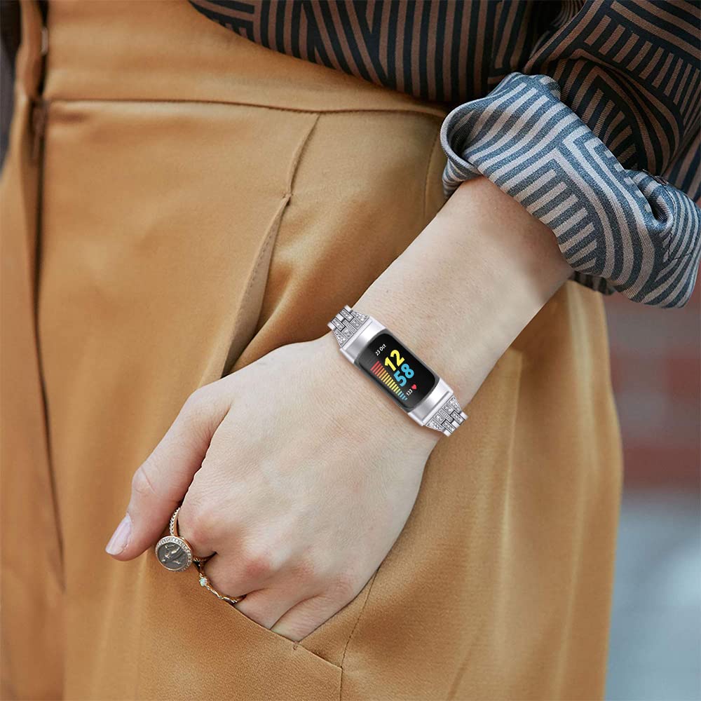 Cinturino di ricambio compatibile con Fitbit Charge 5, cinturino