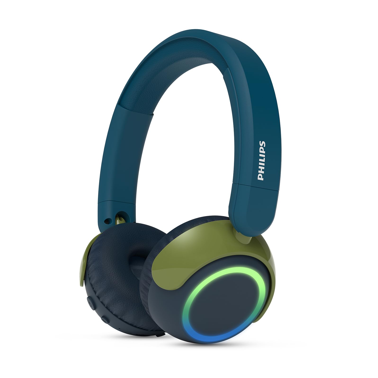 Philips TAK4200CT 4200 Series On Ear Wireless Kids Foldable Headphones - Volume Limited, Audio Sharing, 3.5mm and USB-C Cable included - Crystal Teal