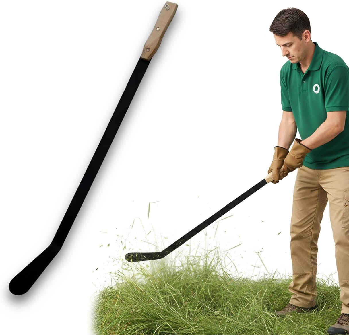 Slasher Handle Sizi Heavy Duty 27 Inch Weed Slasher | Hardened Steel Edge and Wooden ...