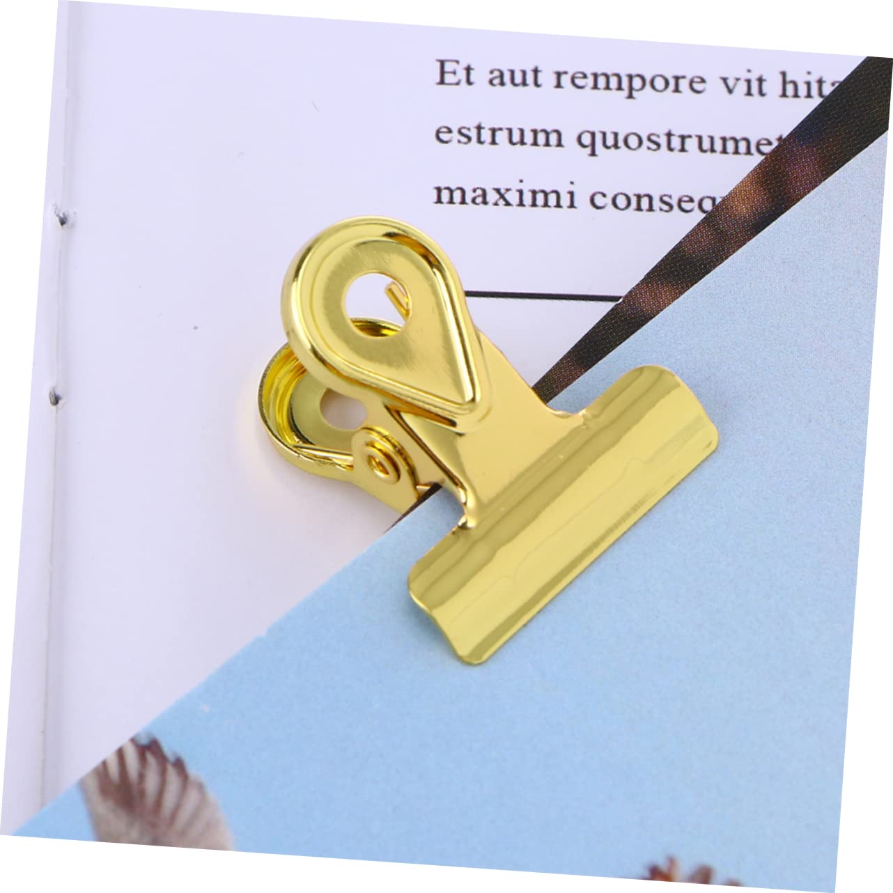 SHINEOFI 30pezzi Clip Metalliche Placcate Per Documenti Fermacarte Rame Color Per e Casa Per e Documenti e
