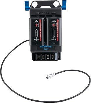 IndiPRO Tools Dual NP-F Power System w/ 15mm Rod Mount for BMPCC 4K/6K w/ 4X D-Tap Outputs