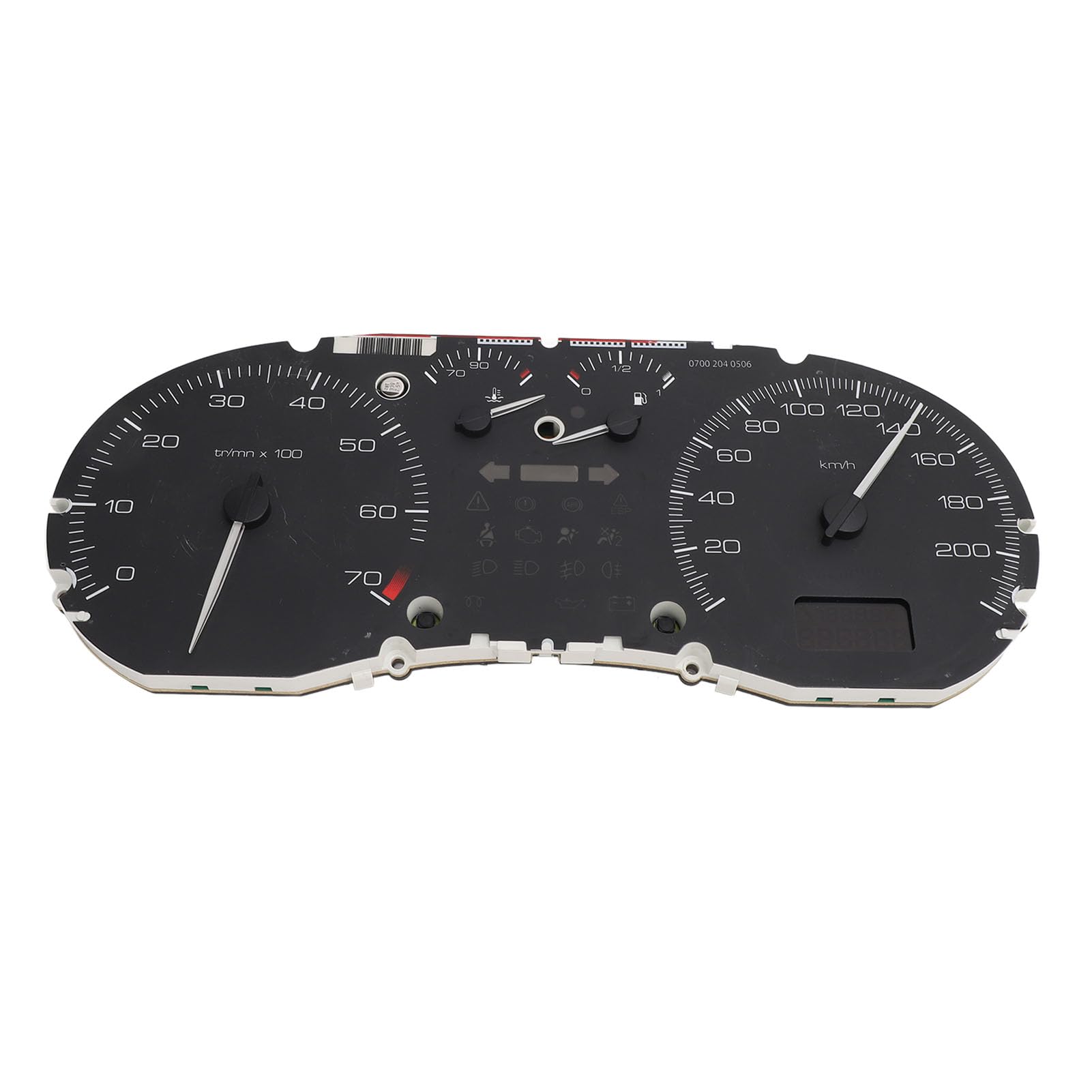 Tbest Medidor de Instrumentos Combinados para Automóvil para Medidor de de Temperatura de Alta Precisión 307, Tacómetro de Repuesto, Material ABS, Pantalla Clara, Fácil Instalación