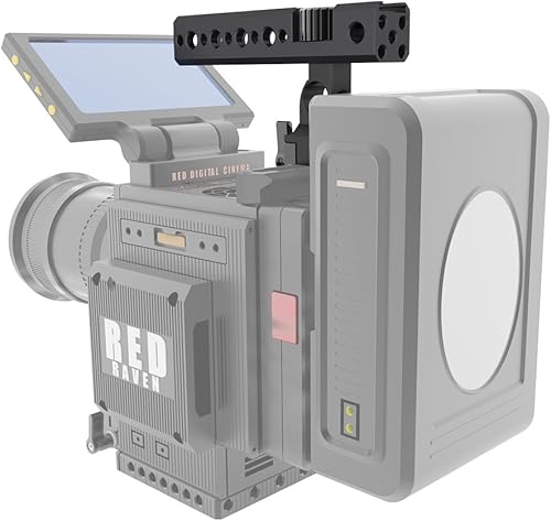 Miniatura 7 de NICEYRIG Mango superior NATO de liberación rápida con abrazadera de varilla de 0.591 in, soportes de zapata fría para cámara DSLR, videocámarajaula