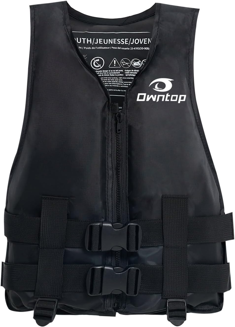 Owntop Kids Swim Vest for Boys & Girls, Youth Swimming Vest 50-90 lbs / 75-125 lbs, Adjustable Swim Training Vest for Children 6-12yrs, Swim Jacket for Pool Beach Lake