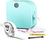 Phomemo Label Maker Machine with Tape, P12 Bluetooth Small Label Maker with Multiple Templates Thermal Transfer Ribbon Printer Machine for Home, School, Gift Wrapping, Office, Green