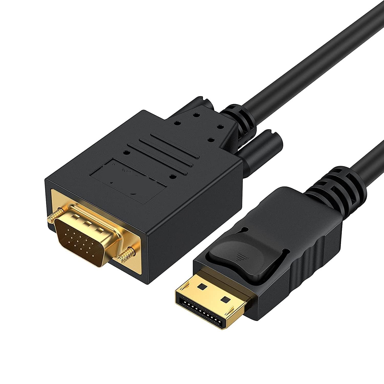 MESHIV DisplayPort to VGA Cable, DP to VGA Cable DP Male to VGA Male Cord For Monitor, Projector, Desktop, Laptop, PC, HDTV, Black, Silver Connector 6FT (B0BTC333ND) Amazon Price History, Amazon Price Tracker