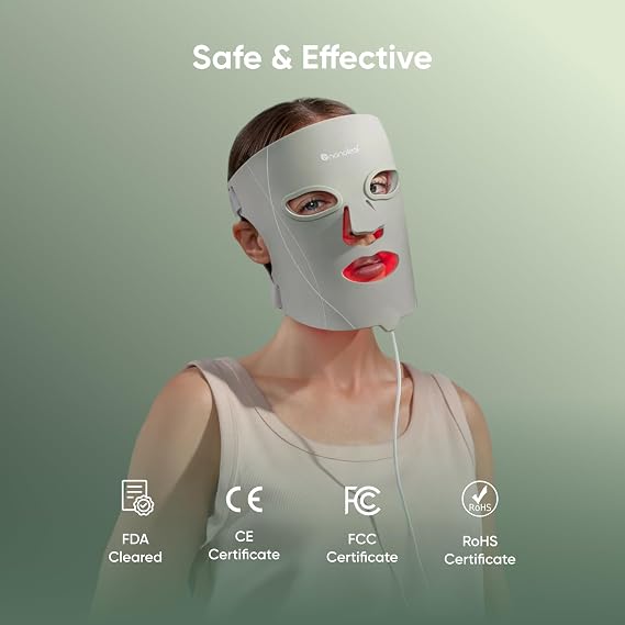 Nanoleaf LED Face Mask 432 LEDs, Red Light Therapy Mask with 7 Modes