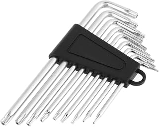 Star Key Bit Wrench 9pcs Small Security Star Hex Universal L-Shape Wrench Set Hand Tool