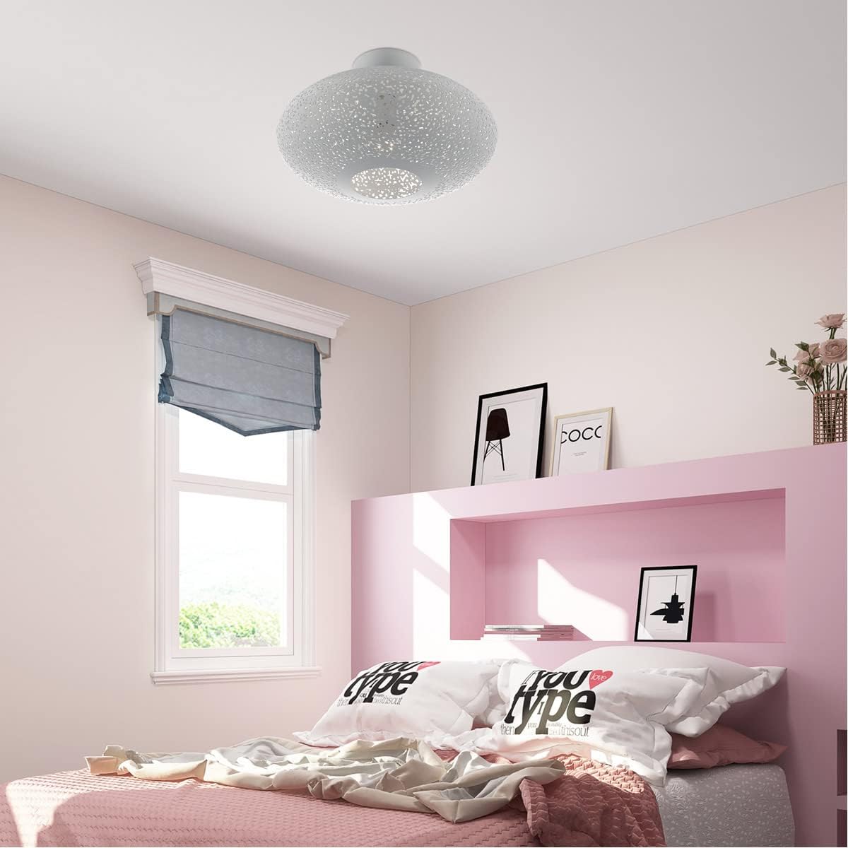 Livex Lighting 49183-80 1 Light Nordic Gray W/Brushed Nickel Accents