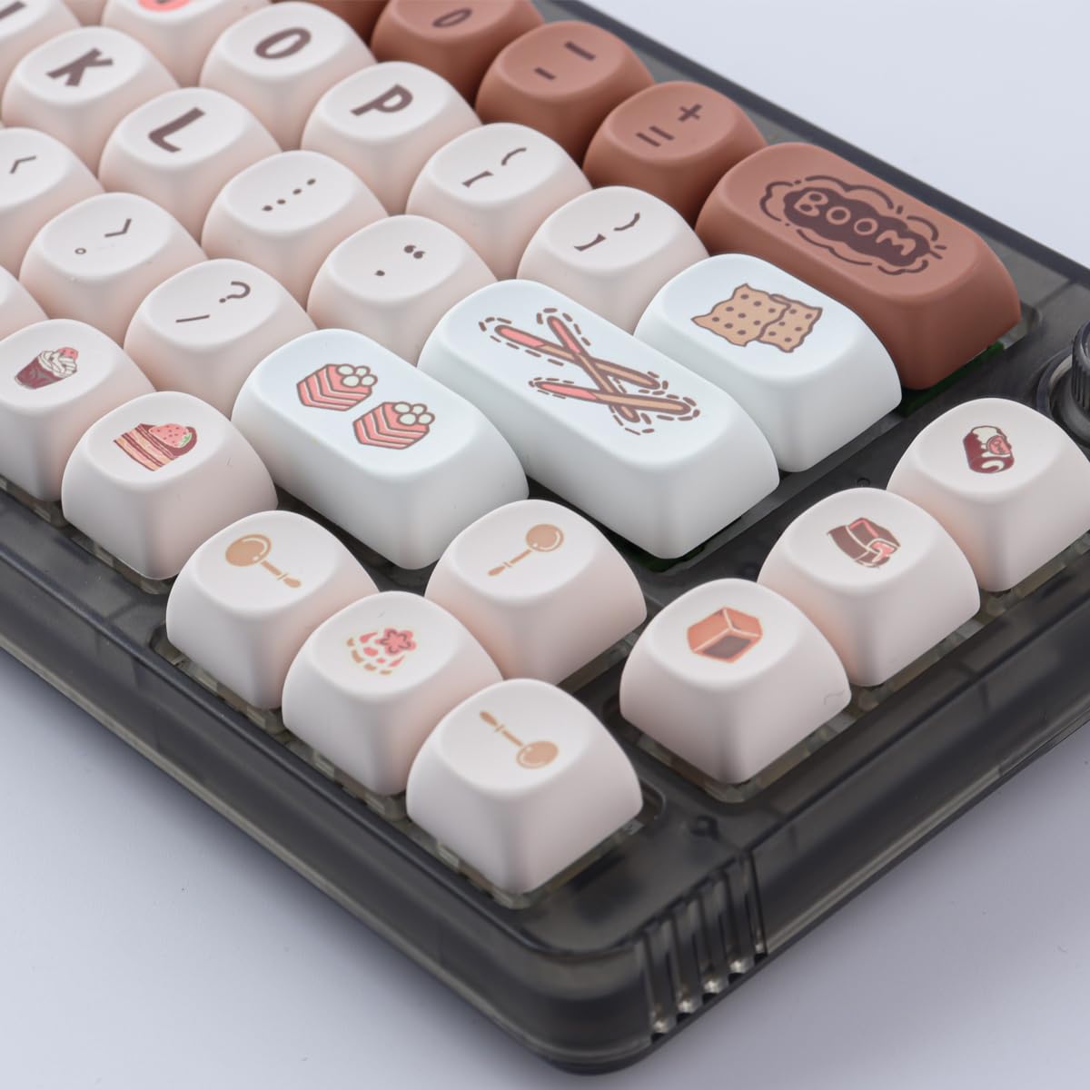 Nasadki klawiszy PBT, 137 klawiszy, profil MOA, sublimacja barwnikowa, dostosowany układ ANSI, zestaw nasadek klawiszy do przełączników magnetycznych Cherry MX, klawiatur mechanicznych