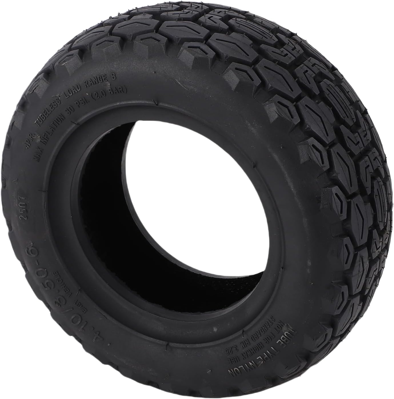 Sorandy 4.10/3.50-6 Tubeless Tire, Rubber Tubeless Tire, Innovative Tread Pattern with Durable Construction, Ideal for Go Kart, ATV, Quad, Mini Bike & Lawn Equipment Garden Rototiller