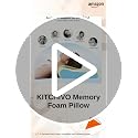 Image of KITCHIVO Memory Foam Pillow, Contour Cervical Orthopedic Memory Foam Pillows Supports Neck Pain and Shoulder Pain for Sleepin Cervical Pillow Neck Support Pillow for Side Back (White & Grey CURV)