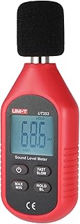 UNI-T Sound Level Meter, UT353 Mini LCD Display Digital Sound Level Meter Noise Measuring Instrument Decibel Monitoring Tester 30-130dB
