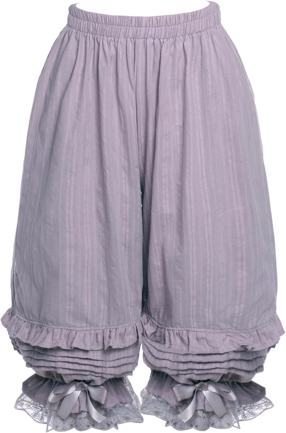 Vibsion Womens Victorian Lolita Bloomers Maid Ruffles Pumpkin Pants