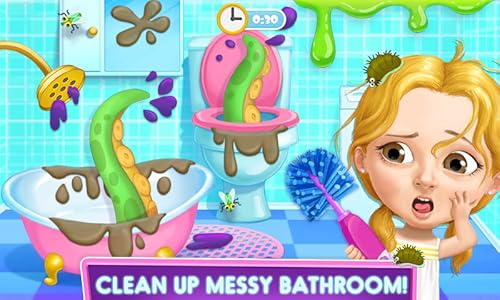 Sweet Baby Girl Hotel Cleanup - Crazy Cleaning Fun for Kids