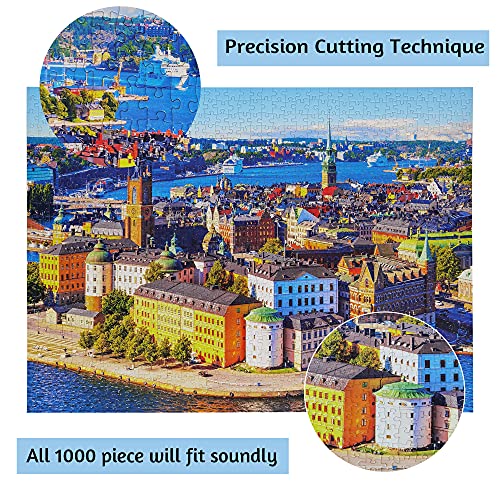 Jigsaw Puzzle 1000 Pieces European City View For Adult Birthday Gift Choice #TOP3