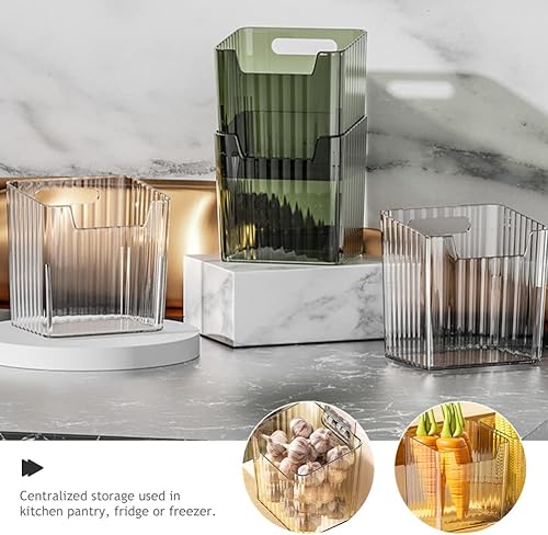 Miniatura 6 de Luxshiny Contenedores de almacenamiento de cocina para puerta lateral de refrigerador, 2 unidades, caja organizadora de refrigerador, contenedores