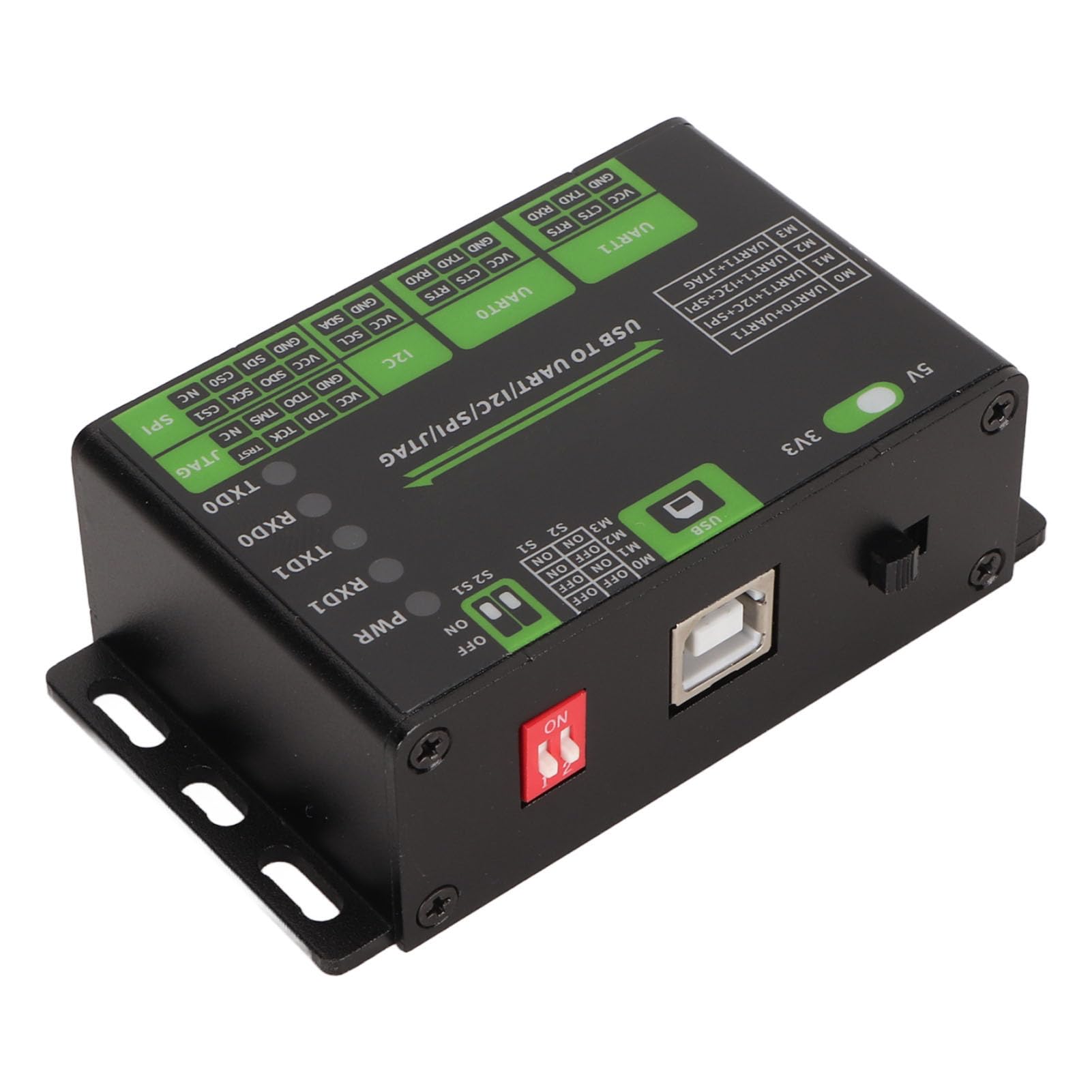 Convertitore USB UART I2C SPI JTAG, Adattatore Industriale Alluminio