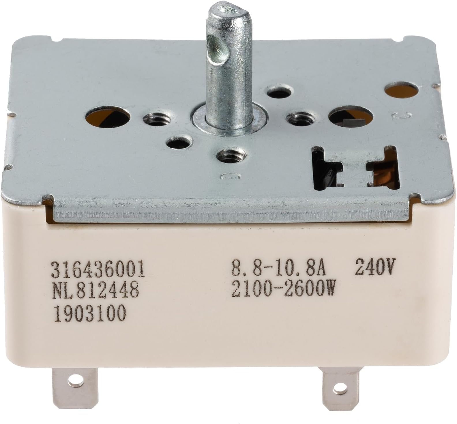 316436001 AP3885460 316021501 PS1145040 AH1145040 EA1145040 1155395 Range Surface Element Switch Burner Infinite Switch Compatible with Kenmore Frigidaire Stove Electric Range Replacement 5304506425