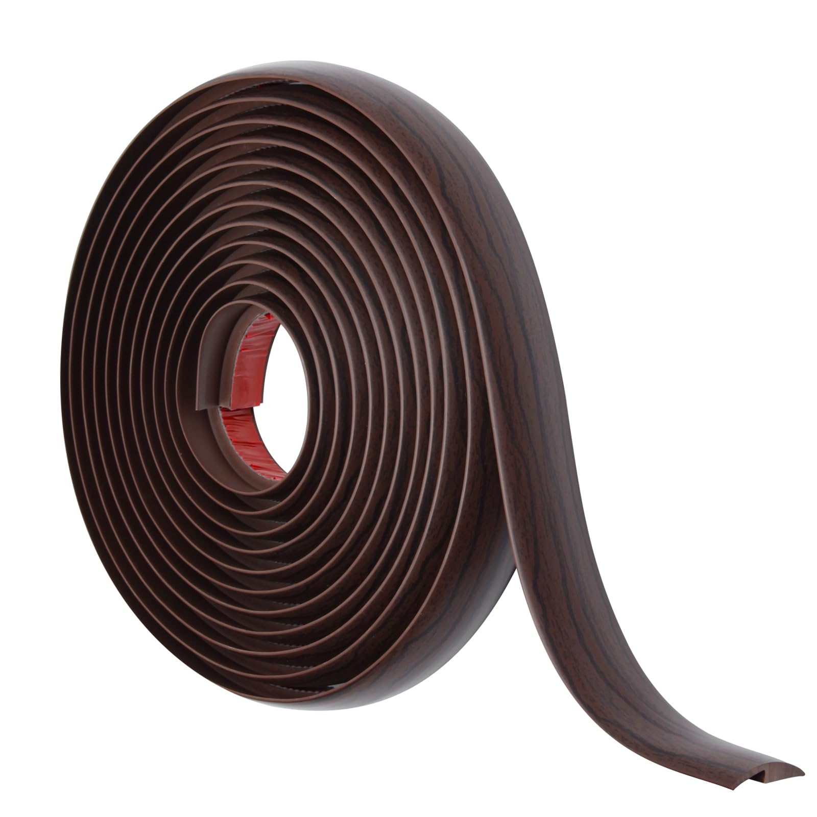 Profilé De Transition PVC Adhésif Pour Sol - 20 Pieds, Couleur Noire, Pour Bords De 5mm, Facile à Poser