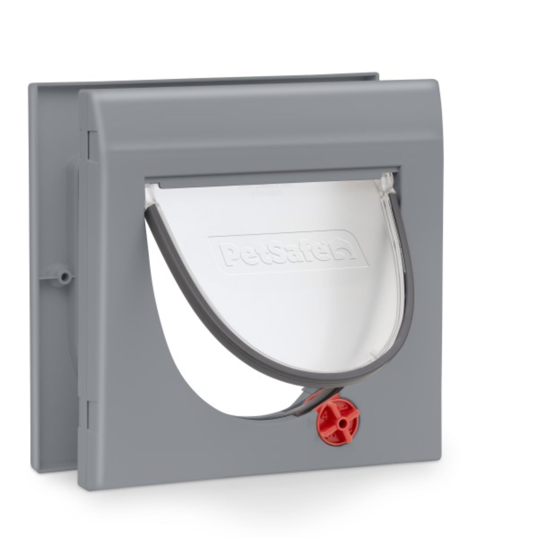 PetSafe Chatière Classique 4 Options Manuelle, Gris, avec Tunnel