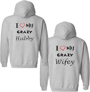 Couple Hoodie for Husband Wife Boyfriend Girlfriend His&Her Sweatshirt King Queen Pullover Valentine Day 1 Piece
