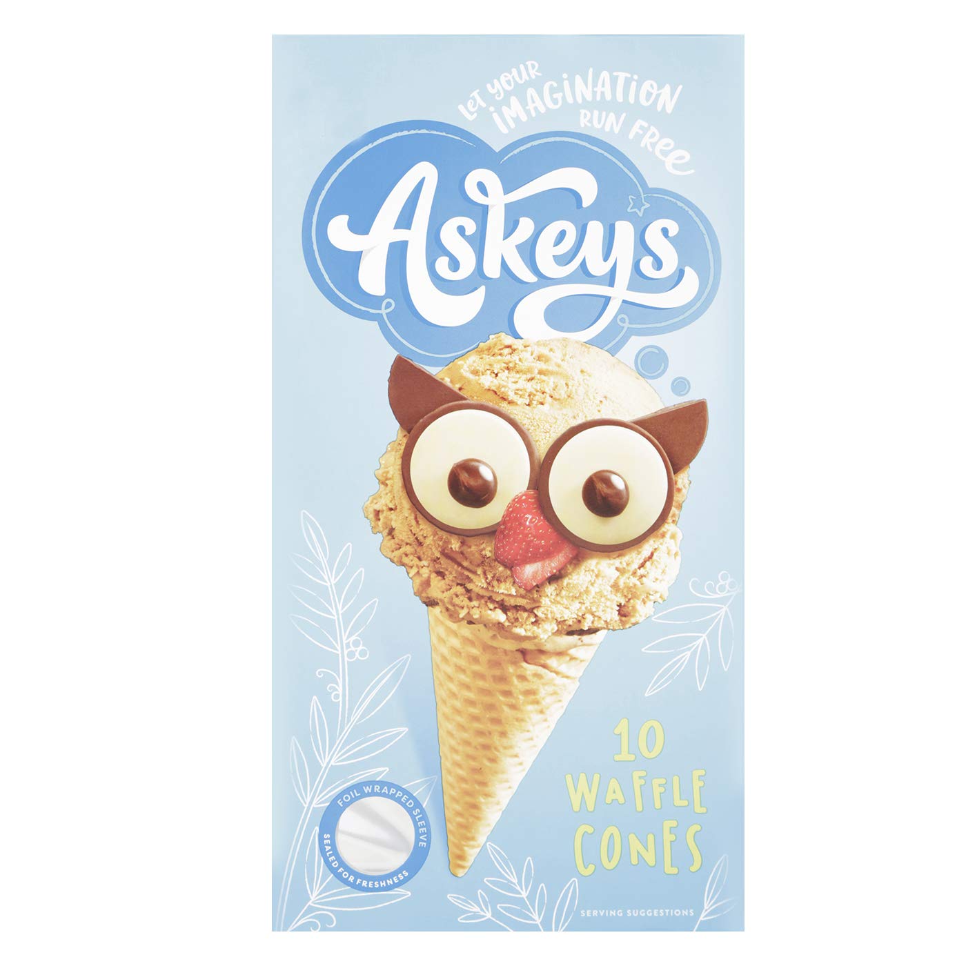 Askeys Waffle Cornets Cones, 13 G