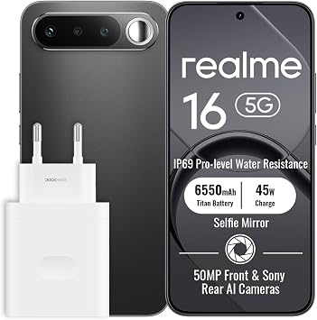 realme 16 5G Smartphone 8+256GB Black