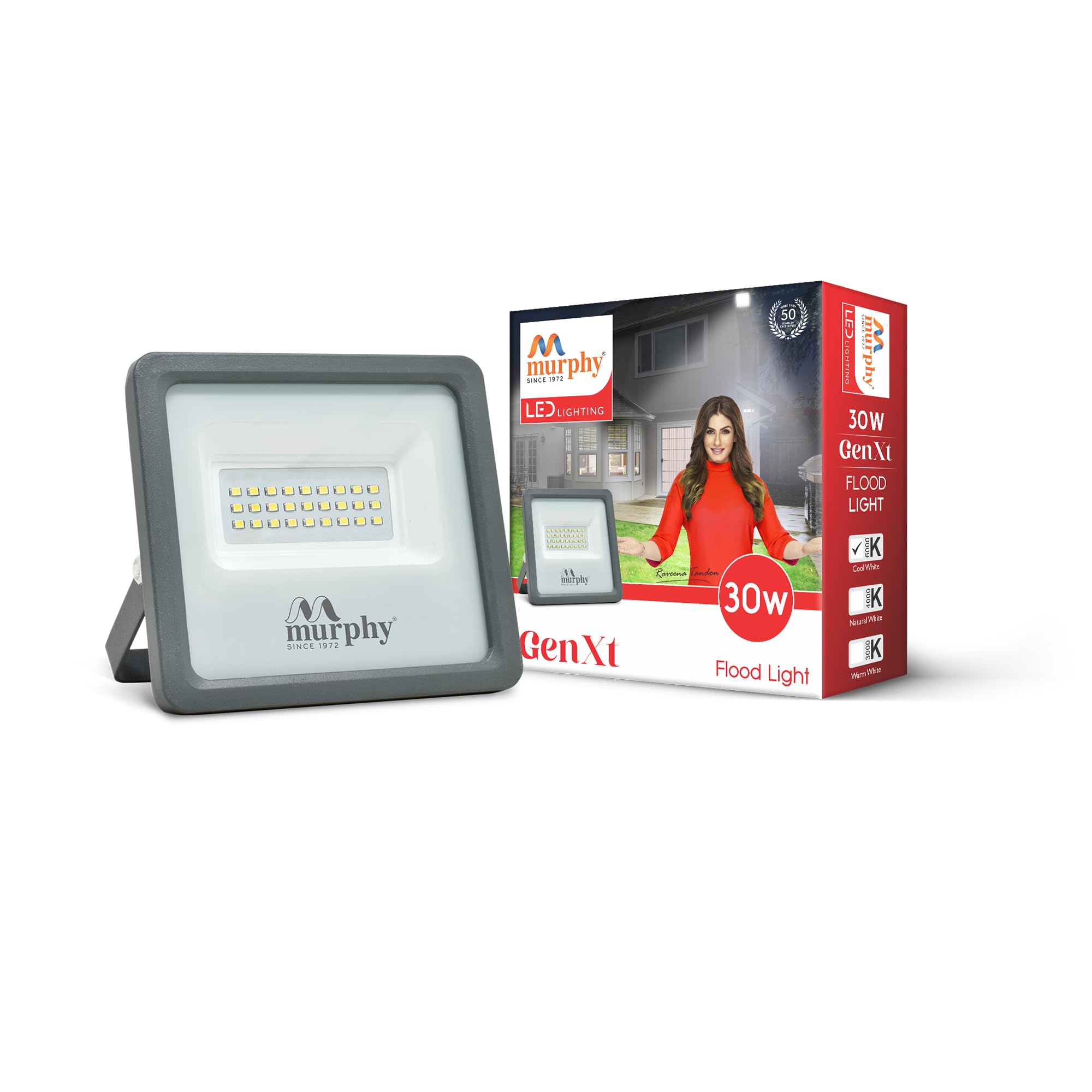 Murphy Genxt LED 30W LED Flood Light, IP65 Rated Outdoor Light Pack of 1 (Cool White, BIS Approved)-image-20